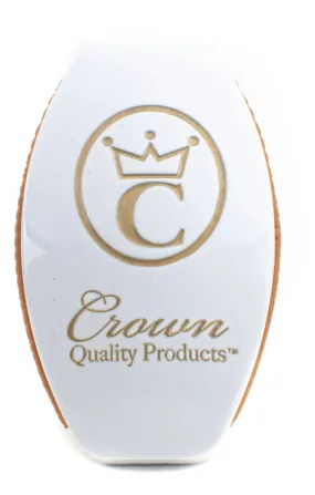 Crown Quality Products Caeser 2.0 Medium-Soft Palm Brush Titanium White
