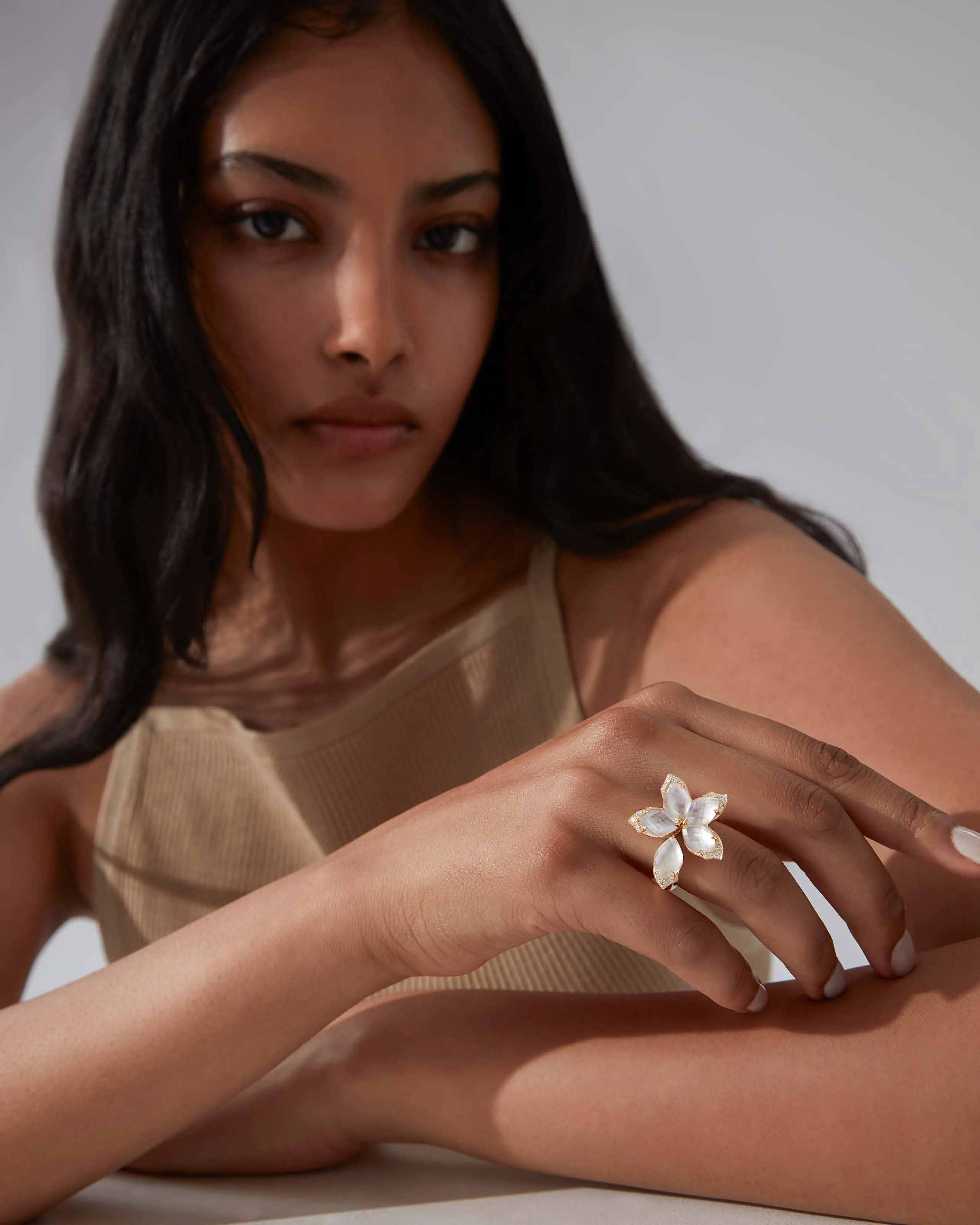 Crystal Haze Chance Small Cocktail Ring