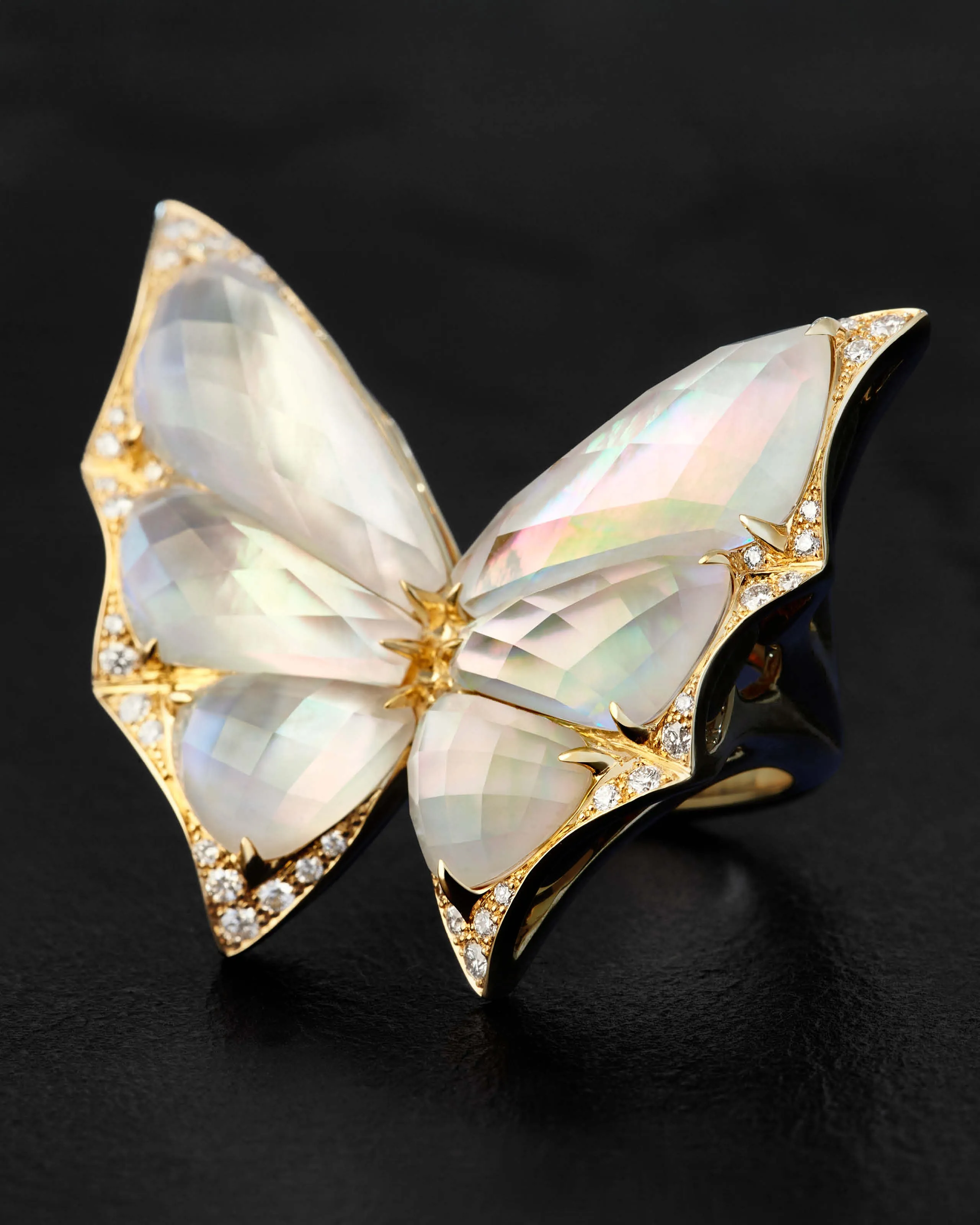 Crystal Haze Large Cocktail Ring