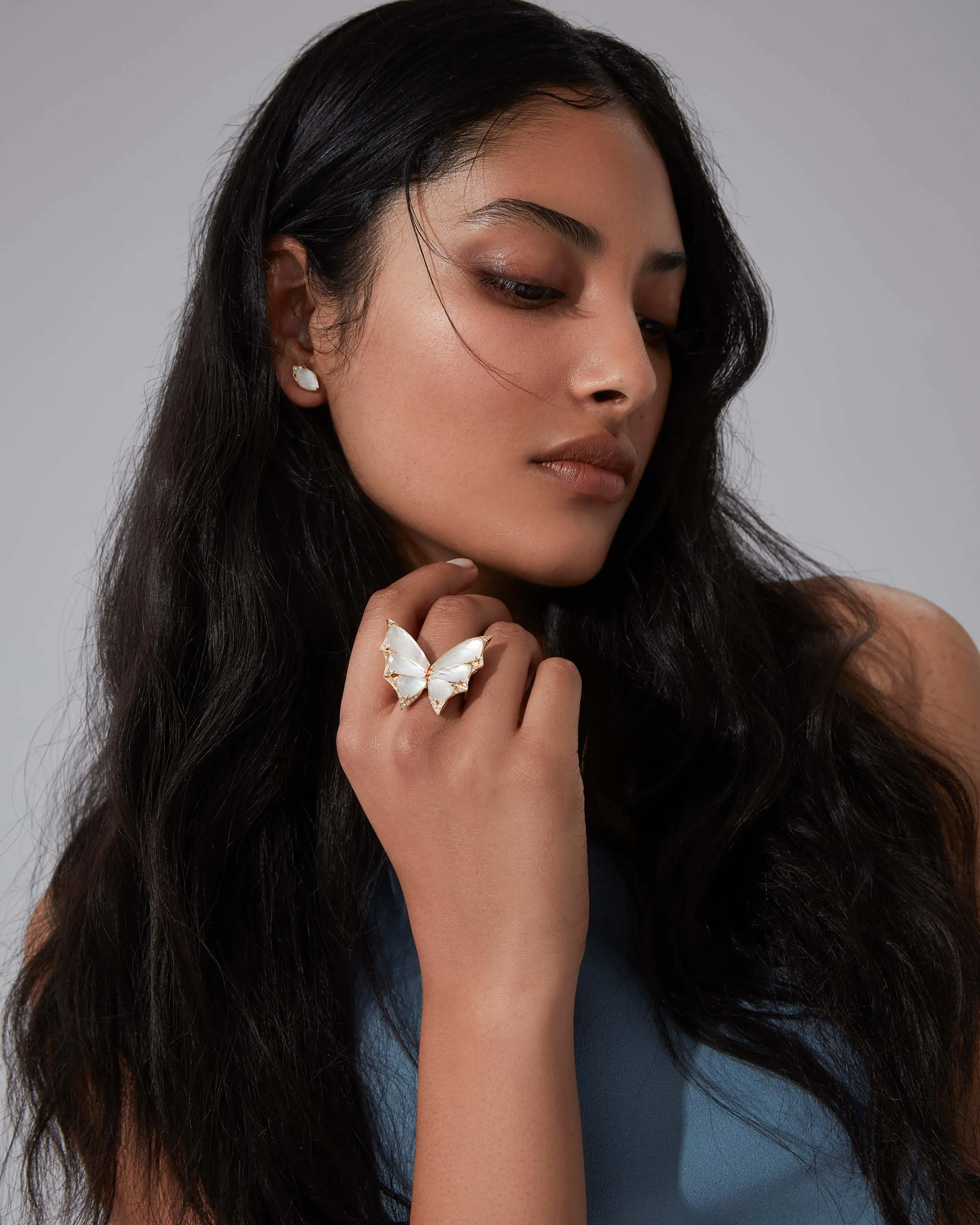 Crystal Haze Large Cocktail Ring