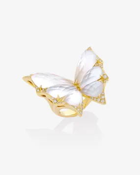 Crystal Haze Large Cocktail Ring