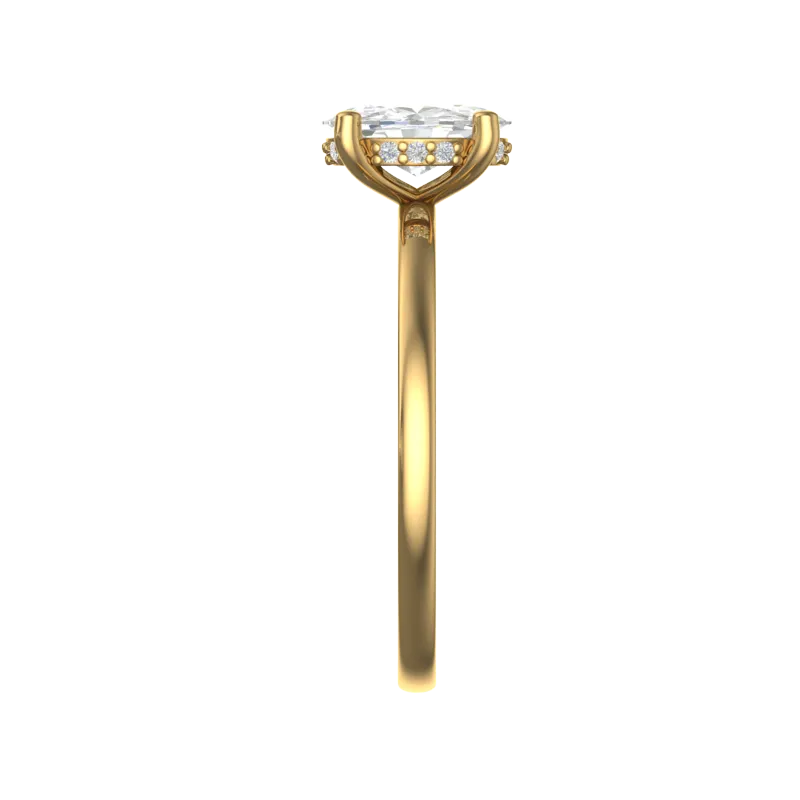 Cubic Zirconia Engagement Ring- Customer Designed Style 7929
