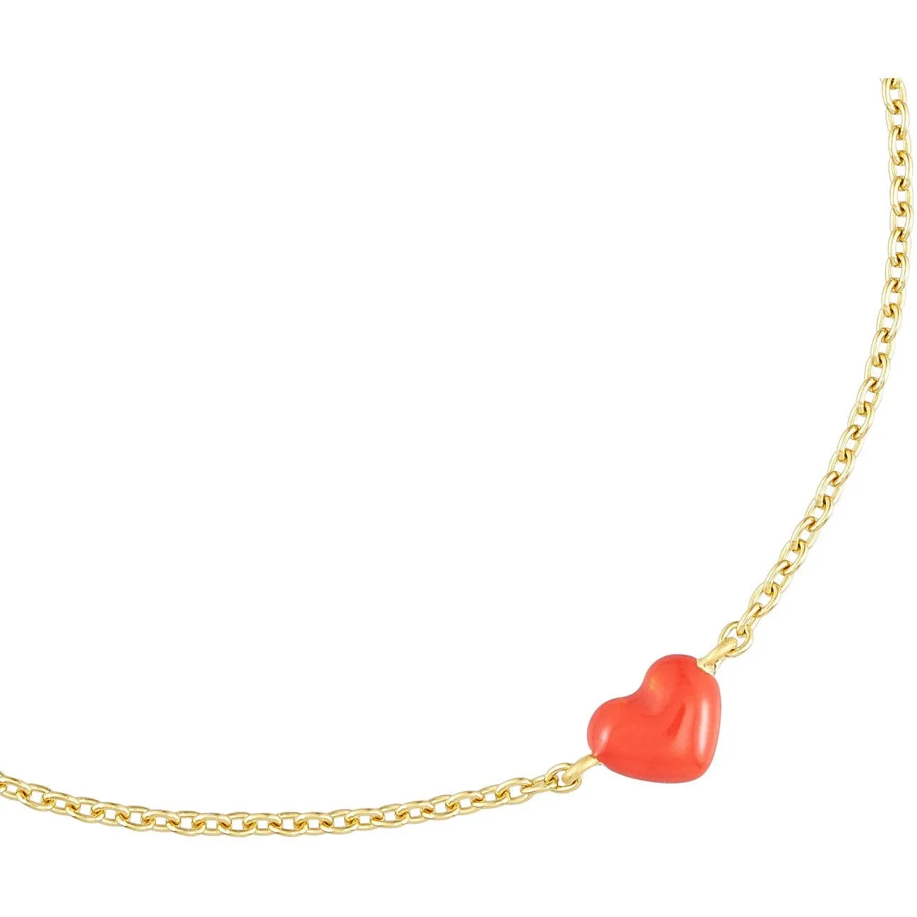 Design Letters Deep Sea Coral Little Big Love Bracelet - Goldplated