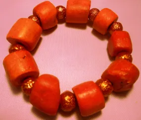 Elegant African Coral Beads Bracelet