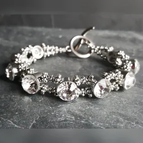 Elegant Rhinestone Cocktail Bracelet Bridal Fantasy Jewelry