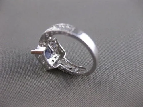 ESTATE 2.16CT DIAMOND TANZANITE 18K GOLD FILIGREE COCKTAIL ENGAGEMENT RING 21514