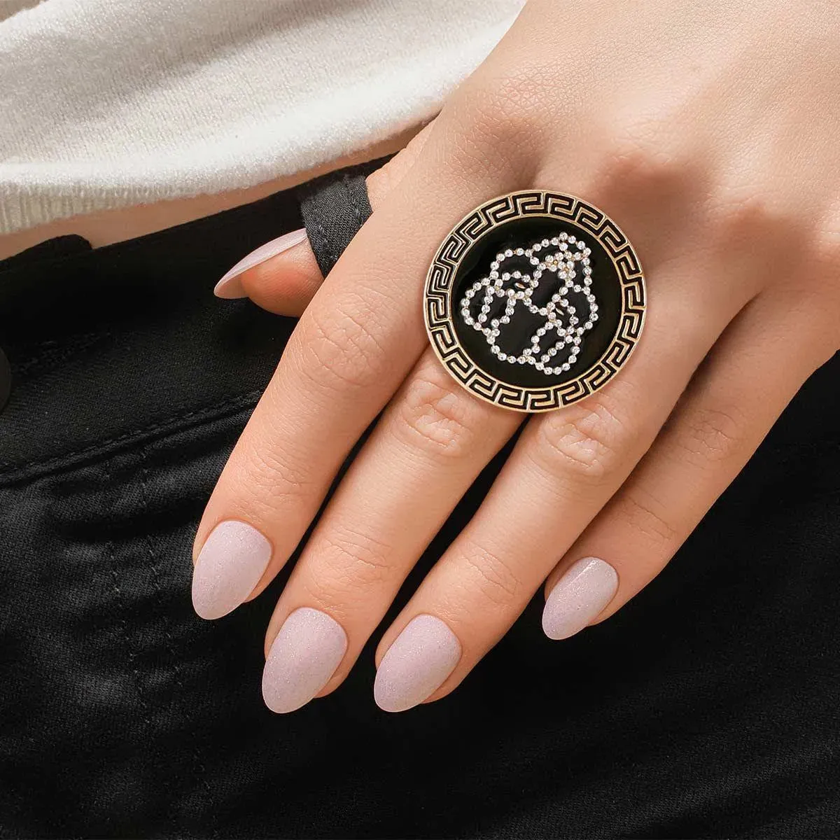 Eye-Catching Tiger Gold Fashion Ring for Women