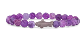 Fahlo Voyage Shark Tracking Bracelet - Coral Reef Violet