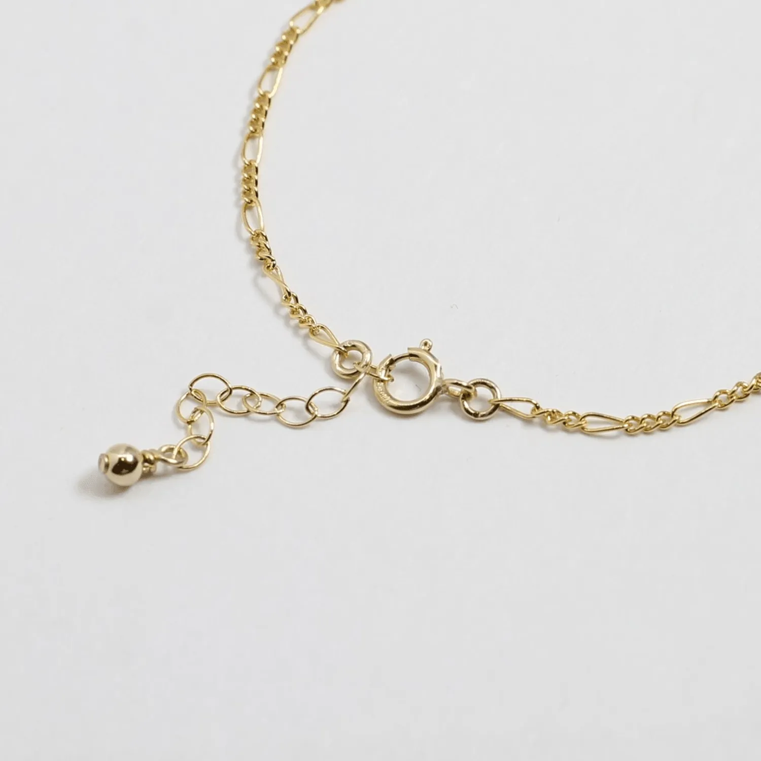 Figaro Chain Bracelet - 14k Gold