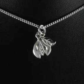 Flat Grenada Nutmeg Pendant with Chain