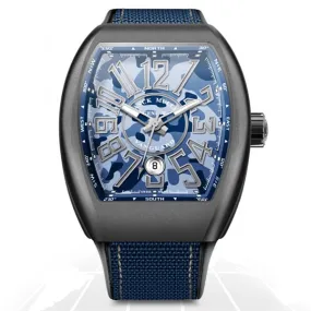 Franck Muller	Vanguard Blue Camouflage	V 45 SC DT TT MC CAMO BL