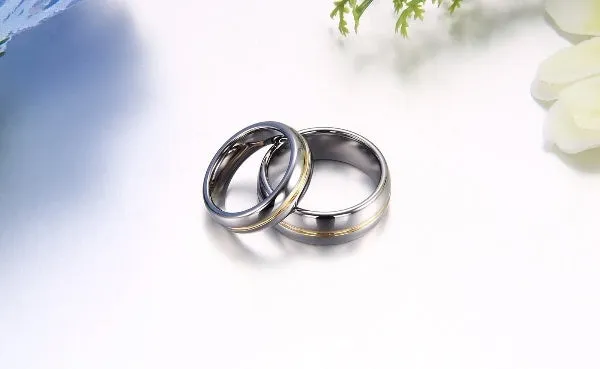 Funki Buys | Rings | Wedding Band | Unisex Tungsten Ring 1 Pc