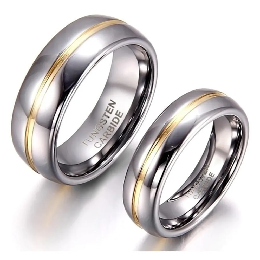 Funki Buys | Rings | Wedding Band | Unisex Tungsten Ring 1 Pc