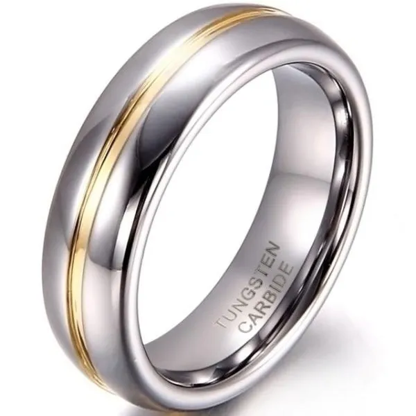 Funki Buys | Rings | Wedding Band | Unisex Tungsten Ring 1 Pc