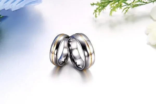 Funki Buys | Rings | Wedding Band | Unisex Tungsten Ring 1 Pc