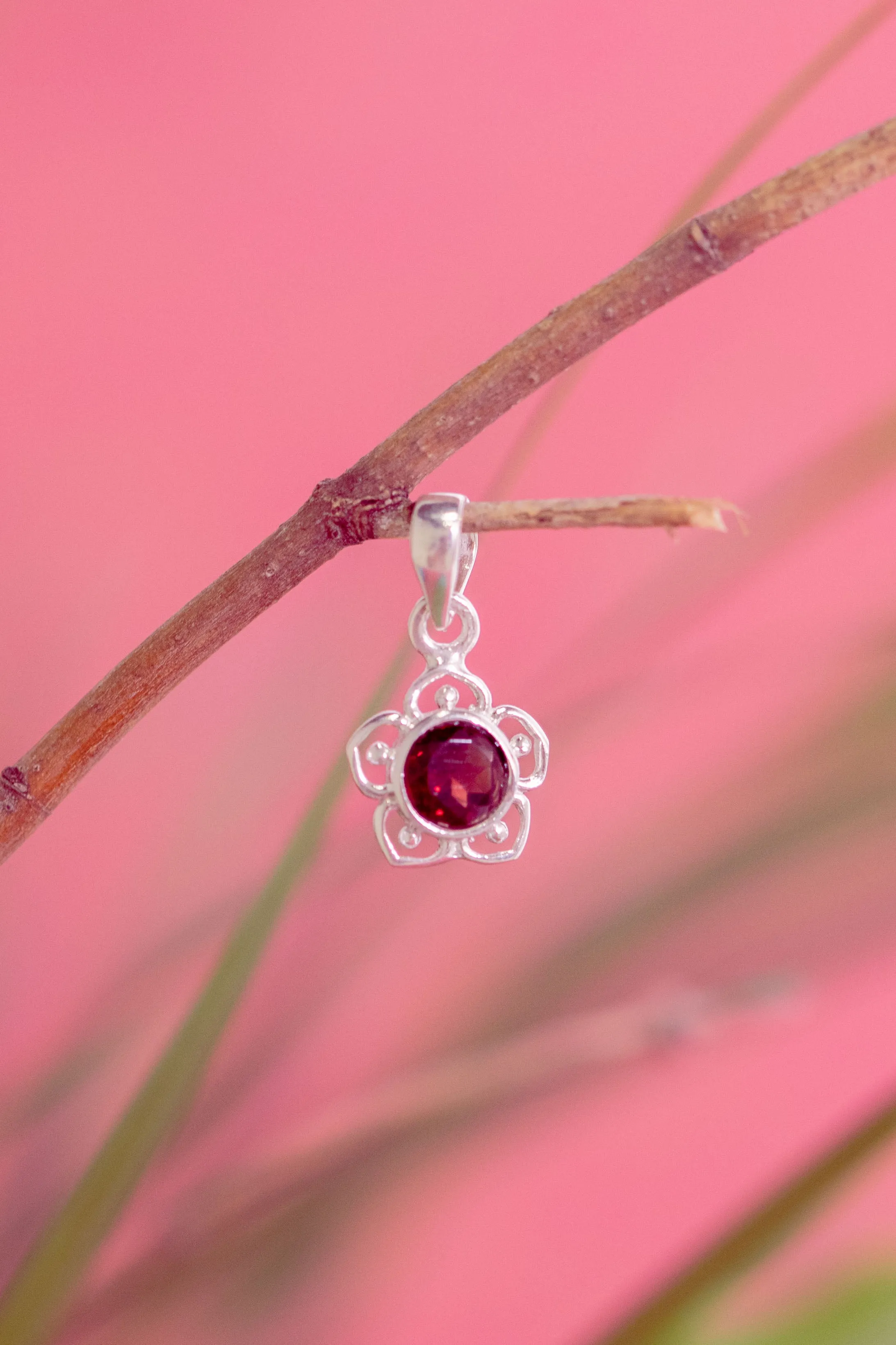 Garnet Lou Pendant