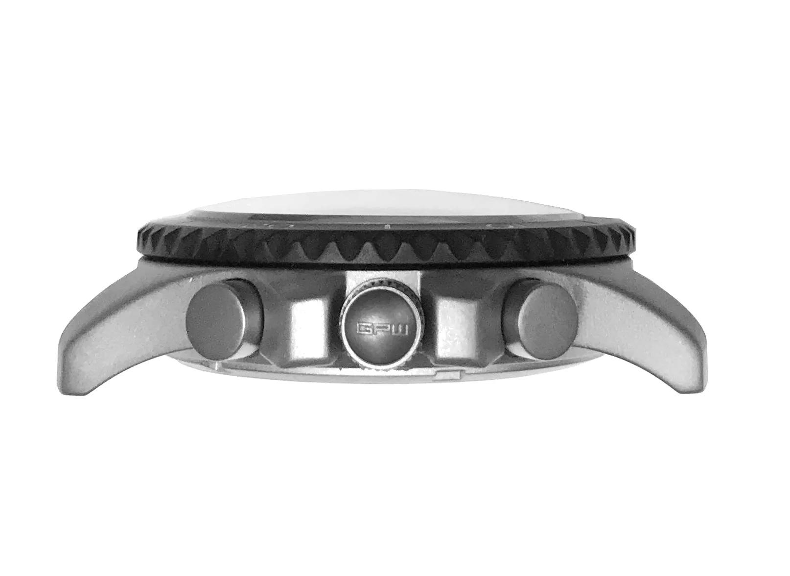 German Military Titanium Chronograph. GPW Mission Chrono. Big Date. 10 BAR W/R. Sapphire Crystal. Solid Titanium Bracelet.