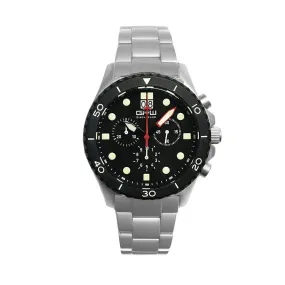 German Military Titanium Chronograph. GPW Mission Chrono. Big Date. 10 BAR W/R. Sapphire Crystal. Solid Titanium Bracelet.