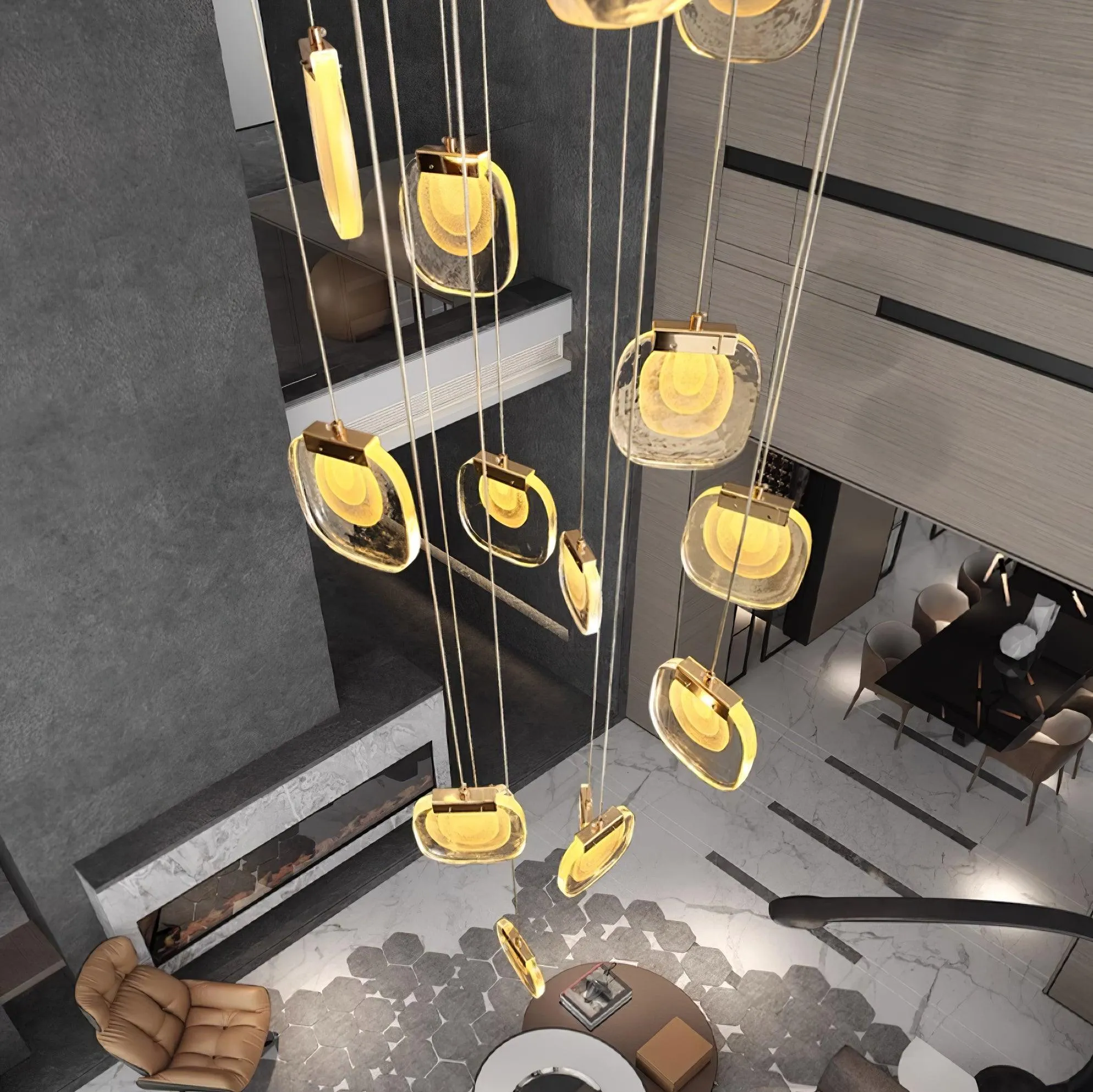 Glass Ripples Pendant Lamp
