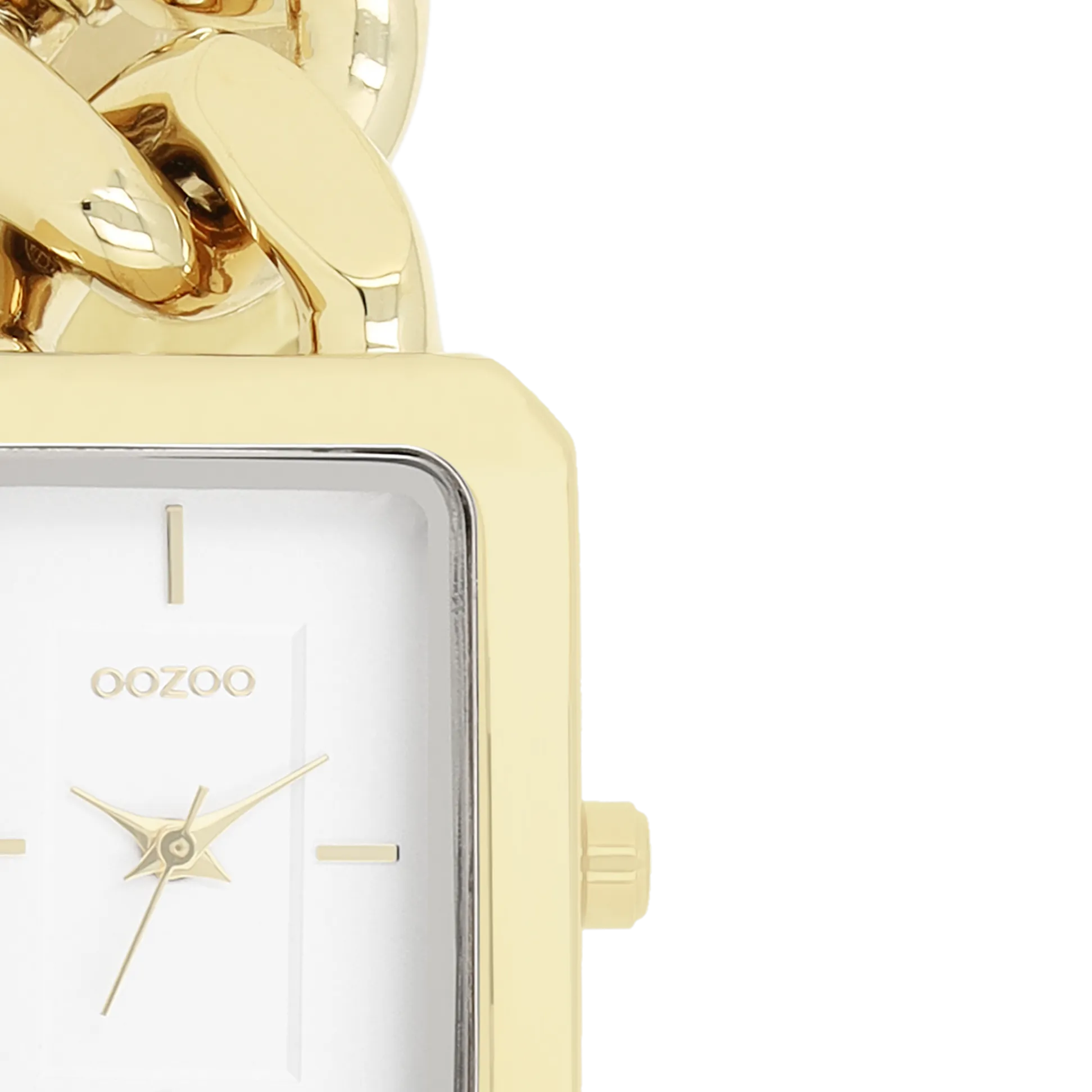 Gold coloured OOZOO watch with gold coloured chain bracelet - C11272