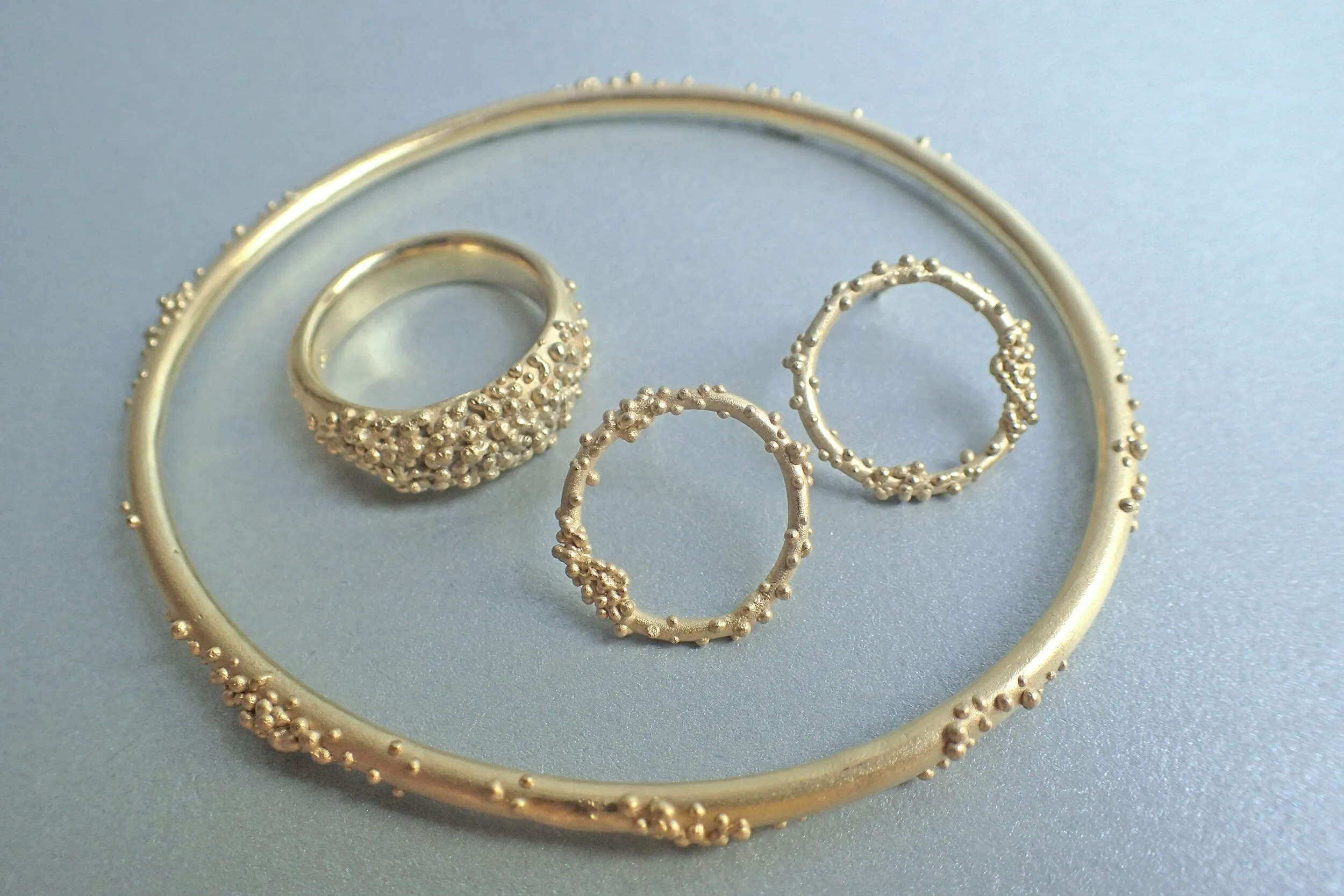 Gold Coral Bangle