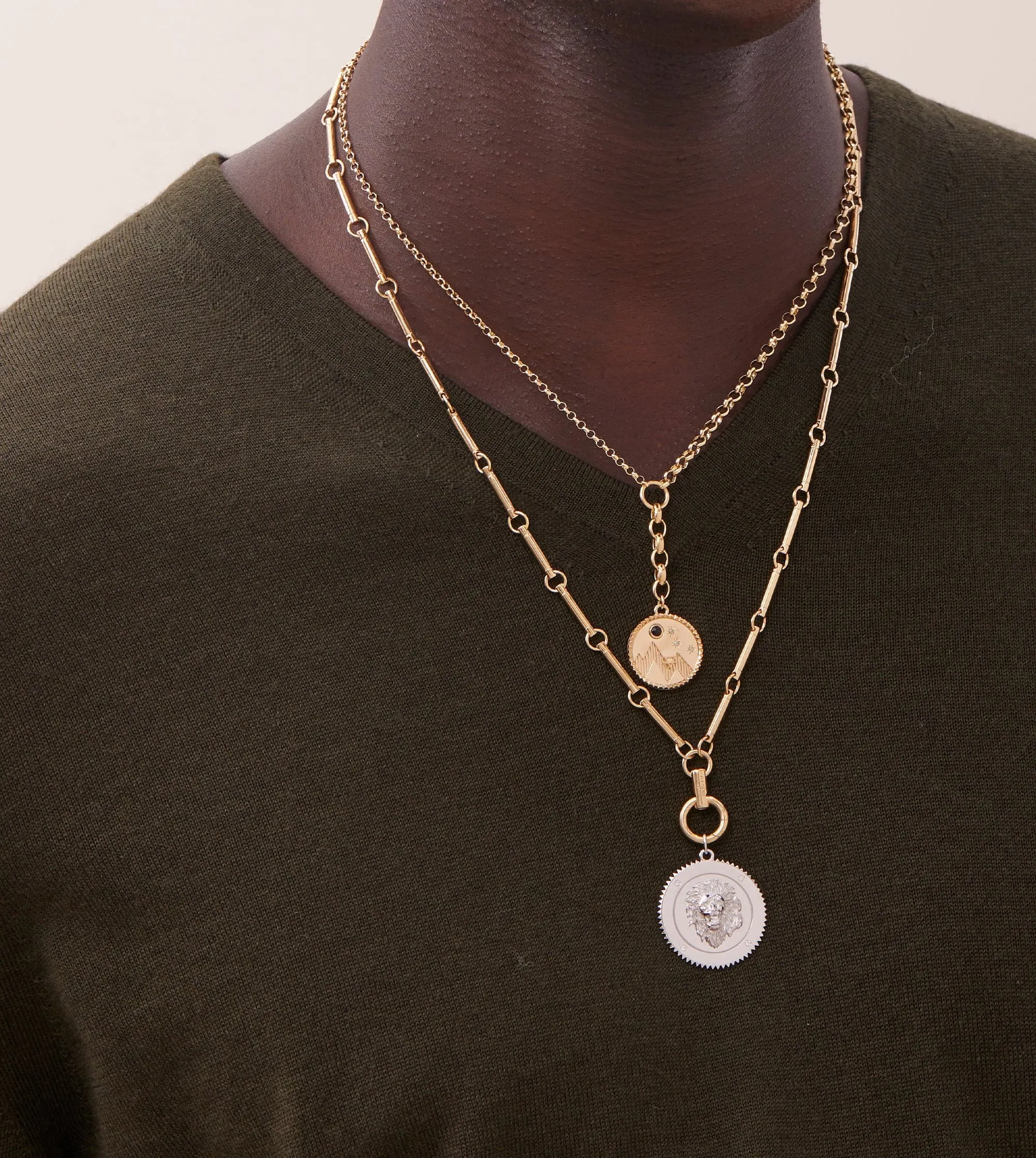 Gold Element Hanging Clockweight Chain