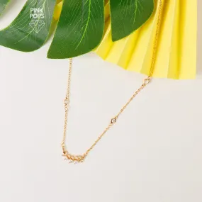 Golden Leaf Faux Stone Pendant