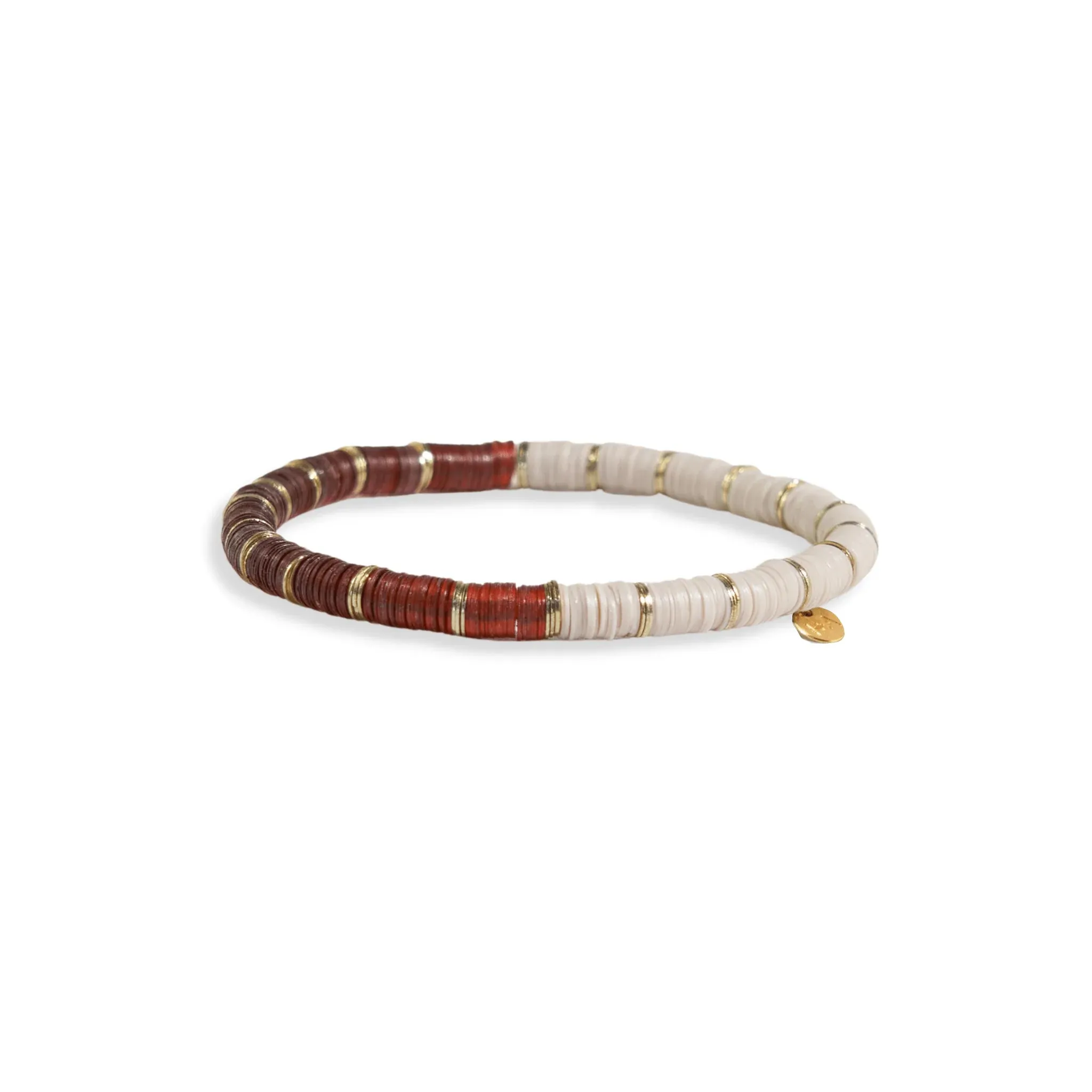 Grace Amber Half and Half Stretch Bracelet