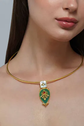 Grandma's Treasure Gold Plated Collar Necklace