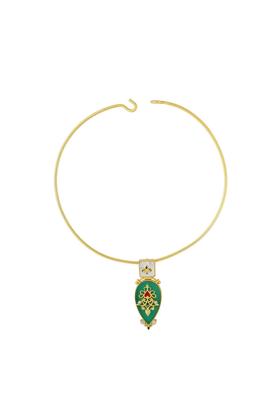 Grandma's Treasure Gold Plated Collar Necklace