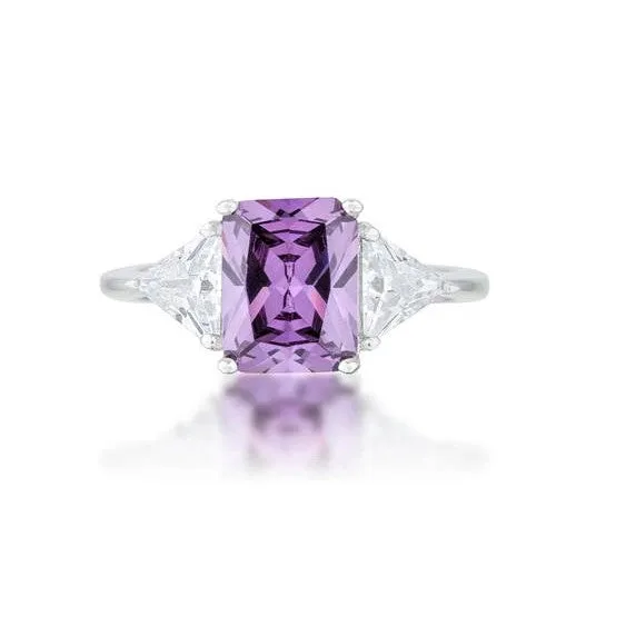 Gretchen 3ct Amethyst CZ Cocktail Ring | 4.5ct