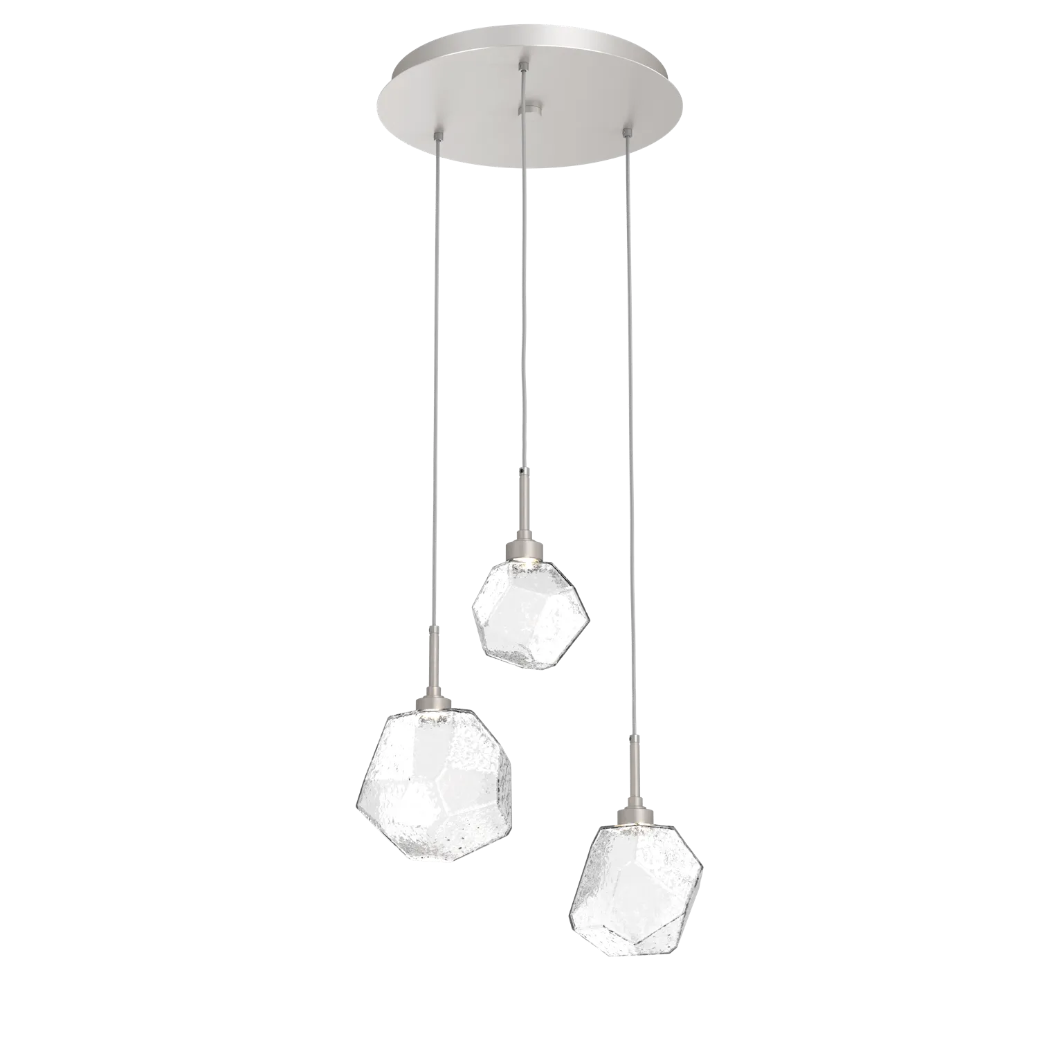 Hammerton Studio GEM ROUND 3 PENDANT CHANDELIER – QUICK SHIP