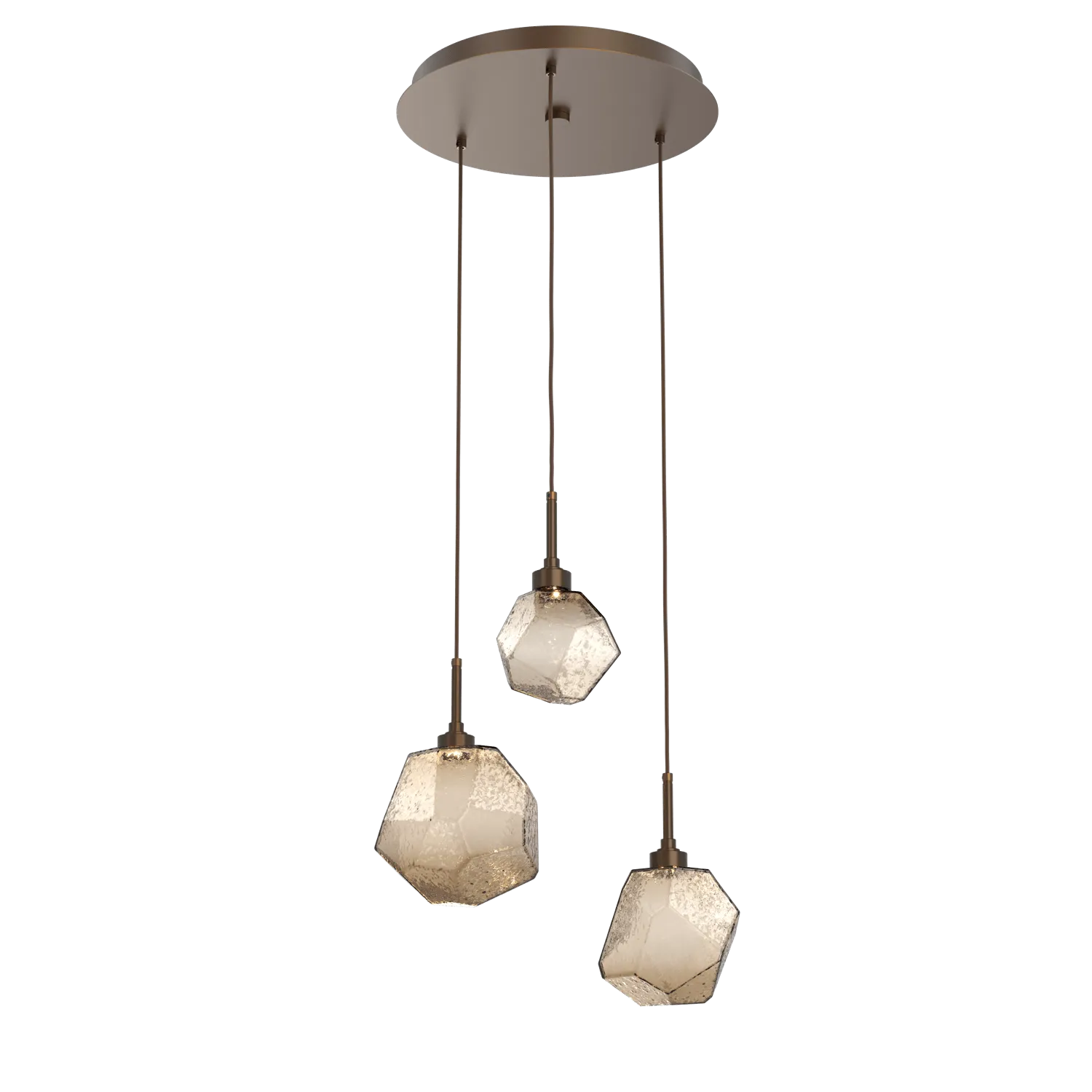 Hammerton Studio GEM ROUND 3 PENDANT CHANDELIER – QUICK SHIP