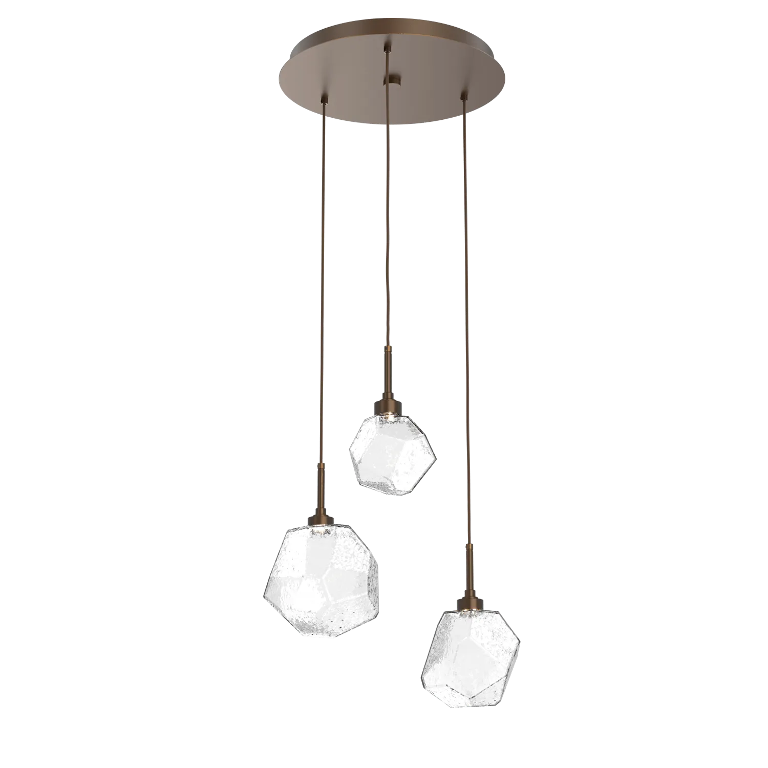 Hammerton Studio GEM ROUND 3 PENDANT CHANDELIER – QUICK SHIP
