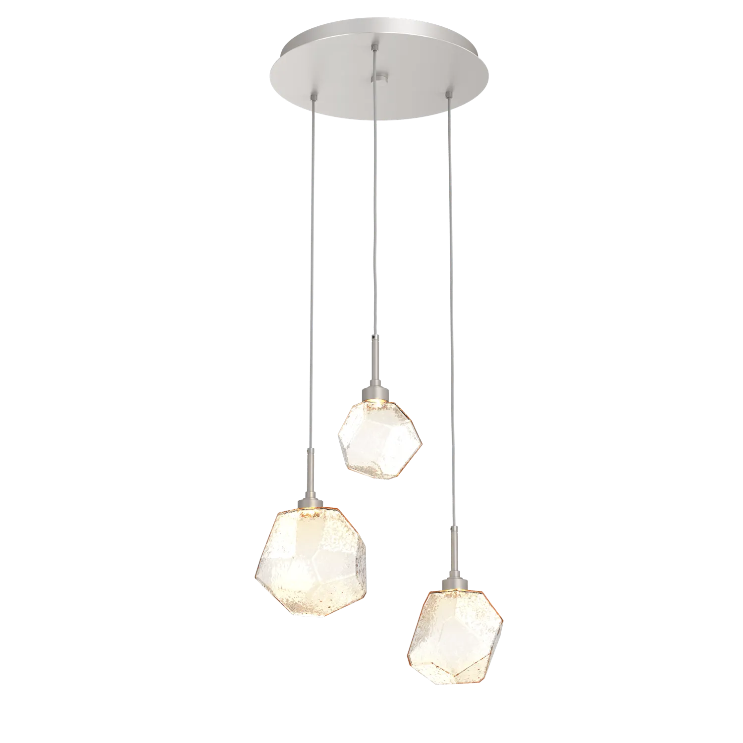 Hammerton Studio GEM ROUND 3 PENDANT CHANDELIER – QUICK SHIP
