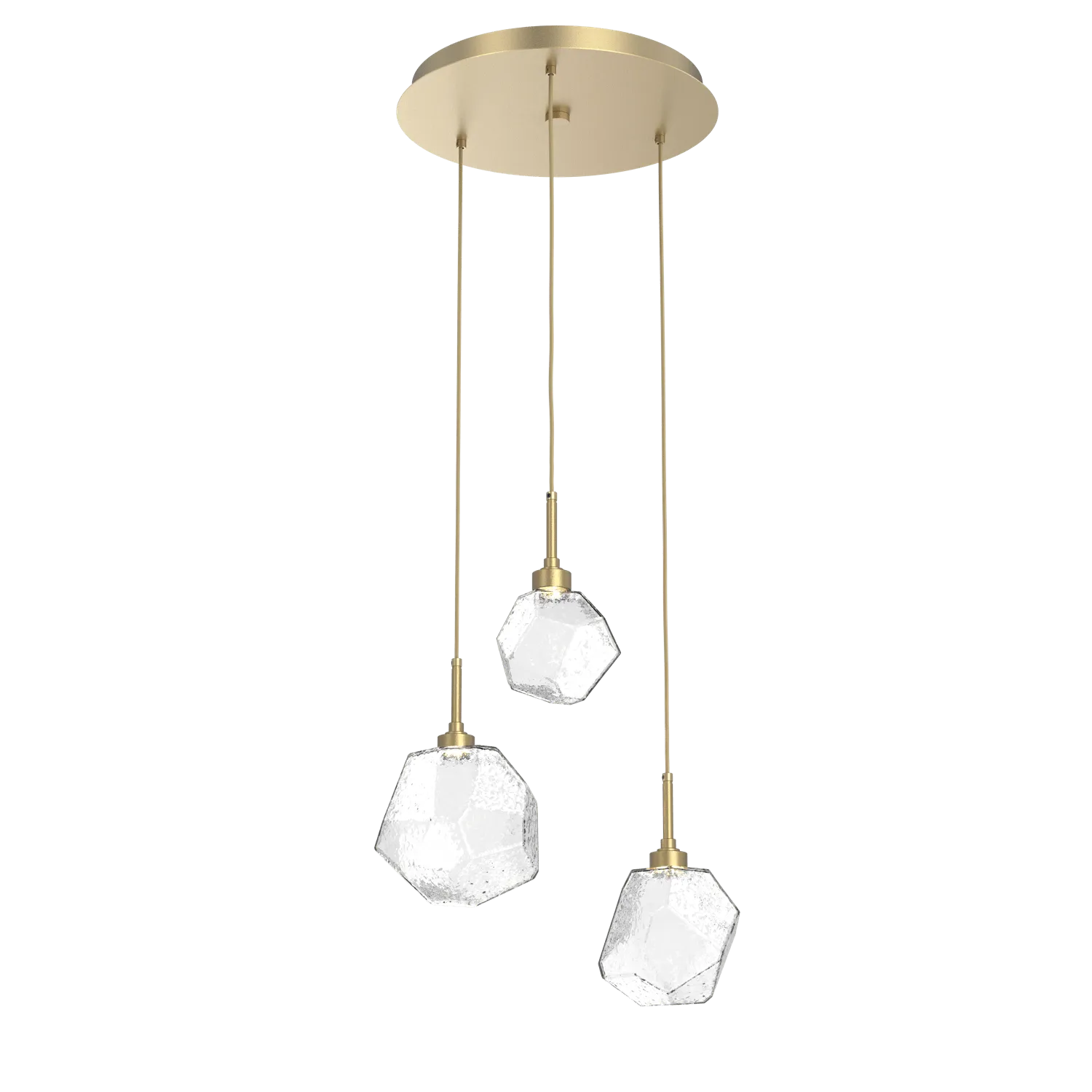 Hammerton Studio GEM ROUND 3 PENDANT CHANDELIER – QUICK SHIP