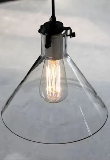 Heidi Transparent Glass Funnel Lamp