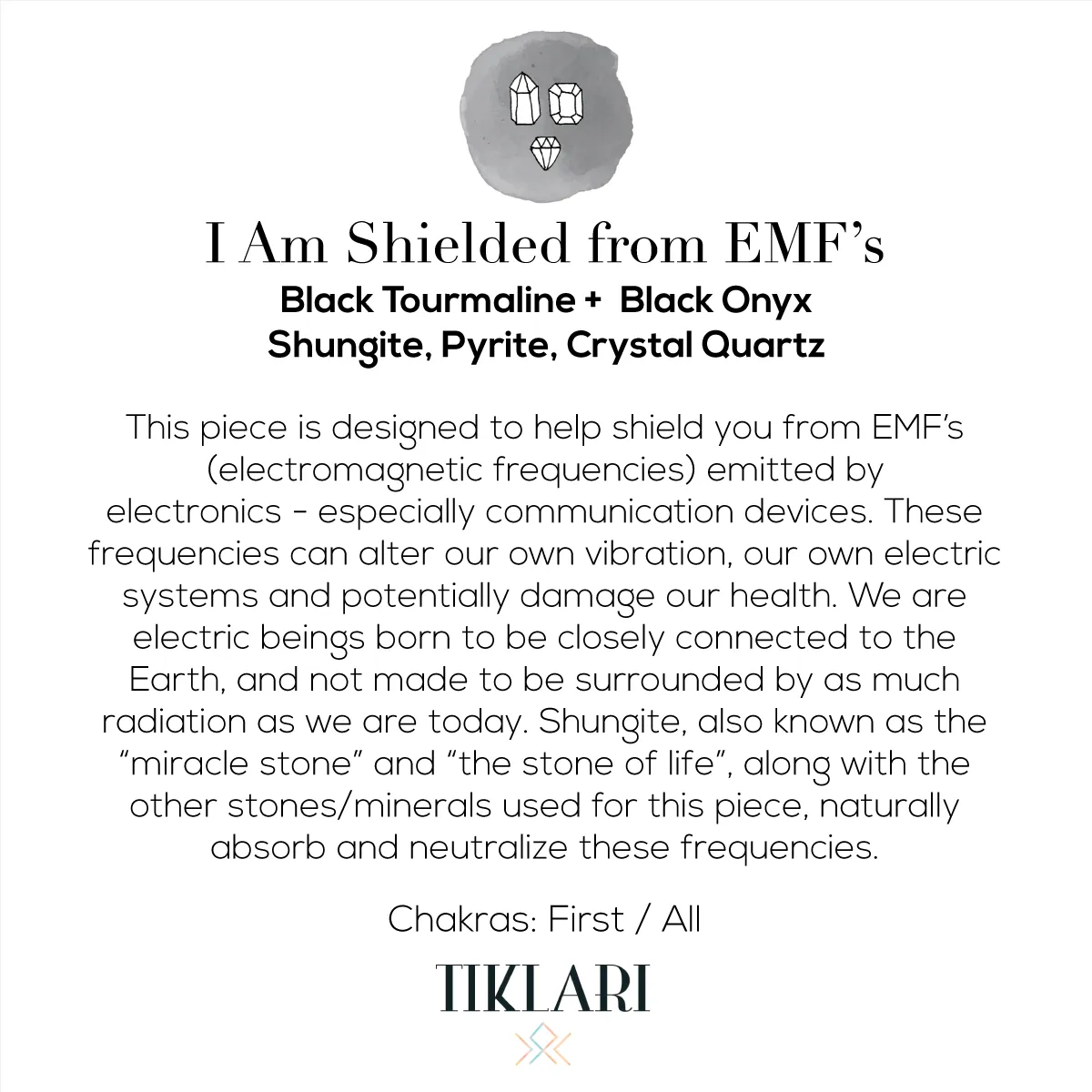 I Am Shielded From EMF's Mala Necklace