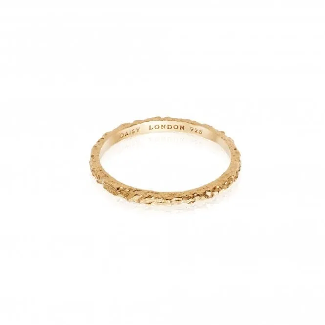 Isla Coral Stacking 18ct Gold Plated Ring SSR04_GP