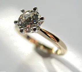 Kaedesigns, Genuine 9ct Solid Yellow Gold   White Gold setting Ring