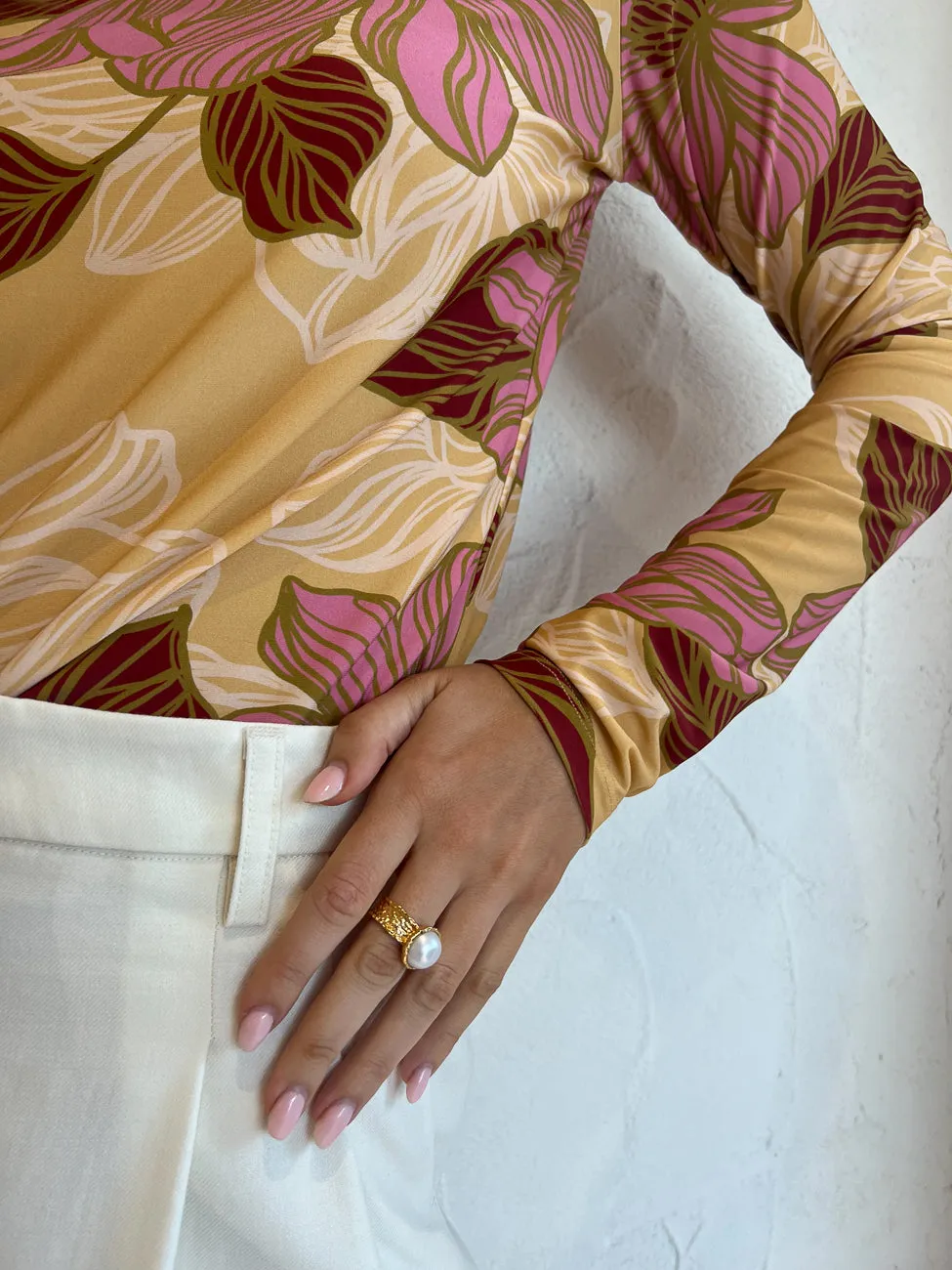 Kinney Camilla Top in Rosa Floral