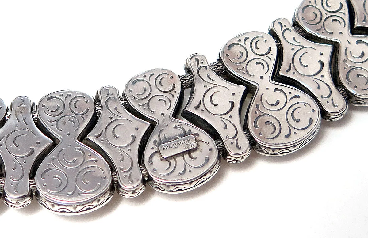 Konstantino Mother of Pearl Collar Necklace