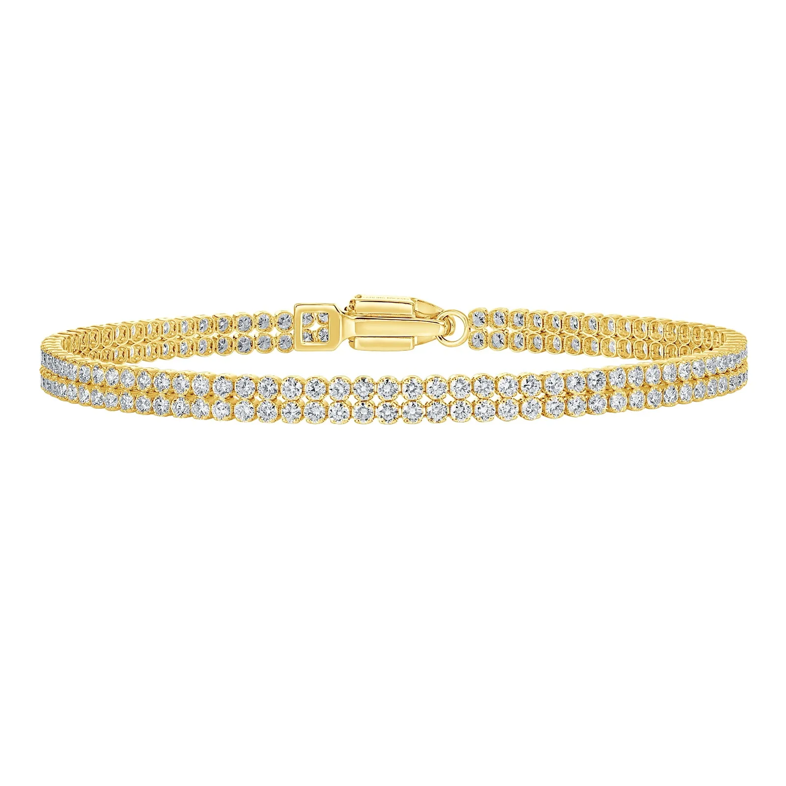 Lab Grown Diamond Two-Row Line Bracelet