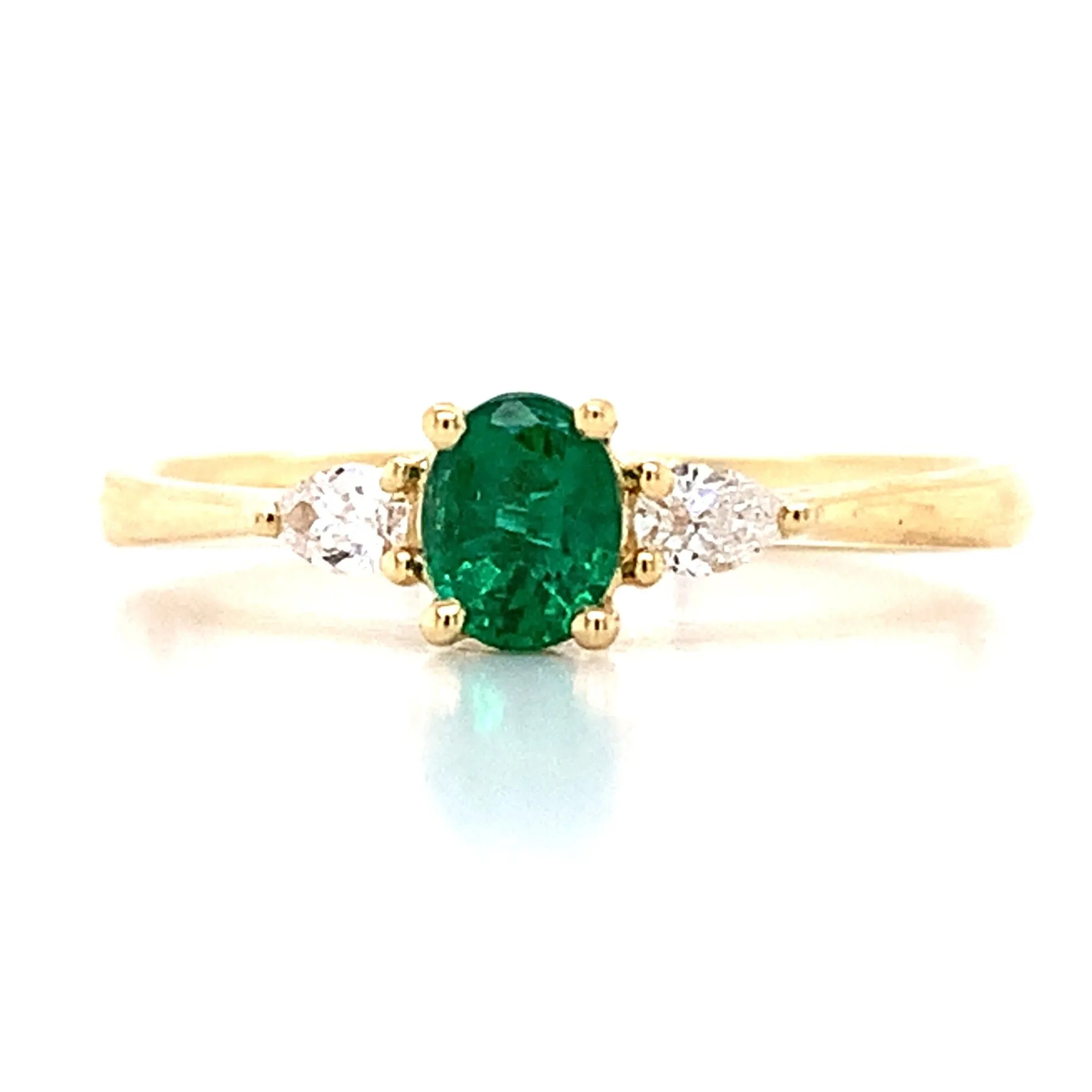 Ladies Emerald & Diamond Ring