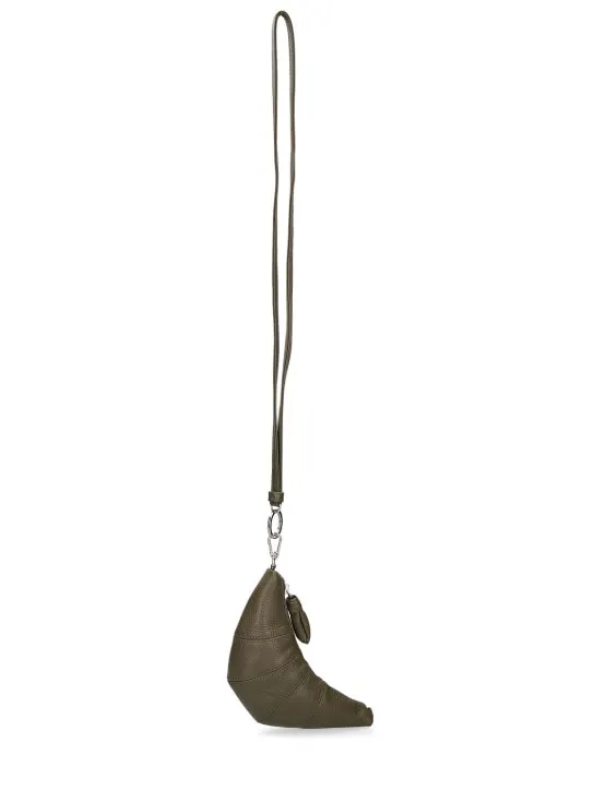 Lemaire   Croissant coin necklace leather purse 