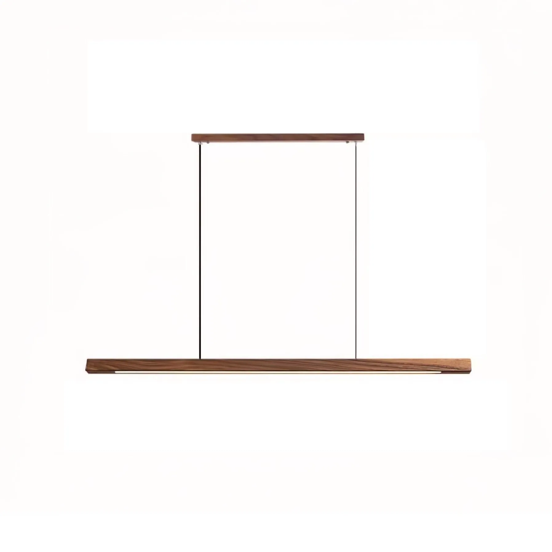 Linear Wooden Pendant Light