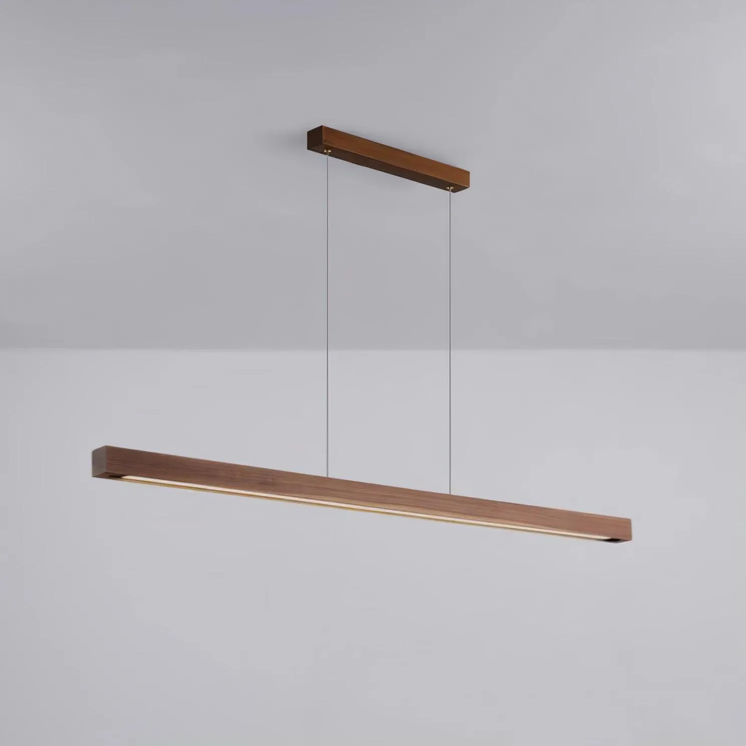 Linear Wooden Pendant Light