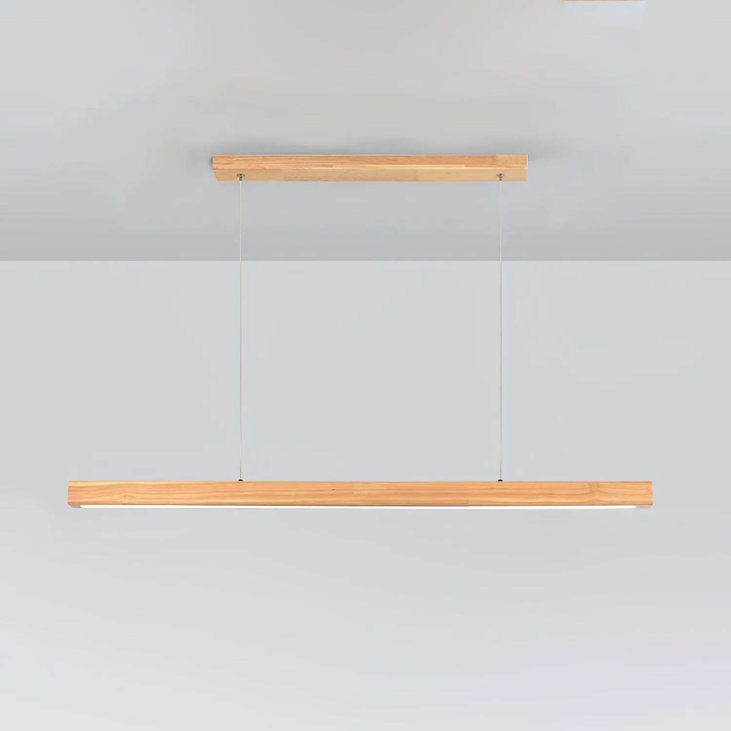 Linear Wooden Pendant Light