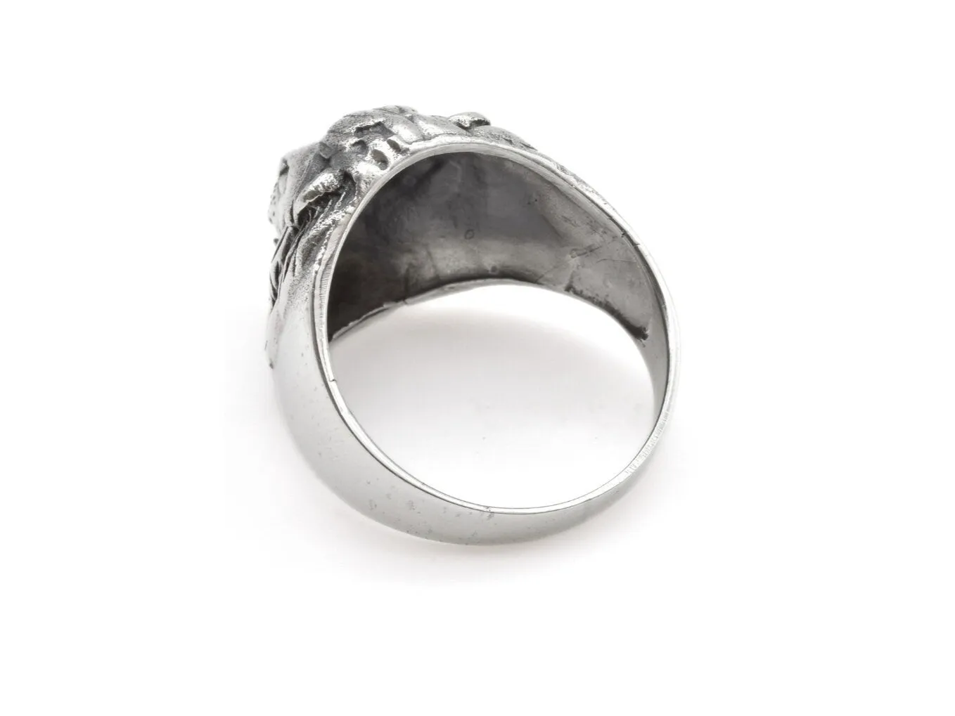 Lion Head Ring - Lion Signet Ring - Silver Lion Ring