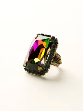 Luxurious Emerald-Cut Cocktail Ring - RBT69AGAUS